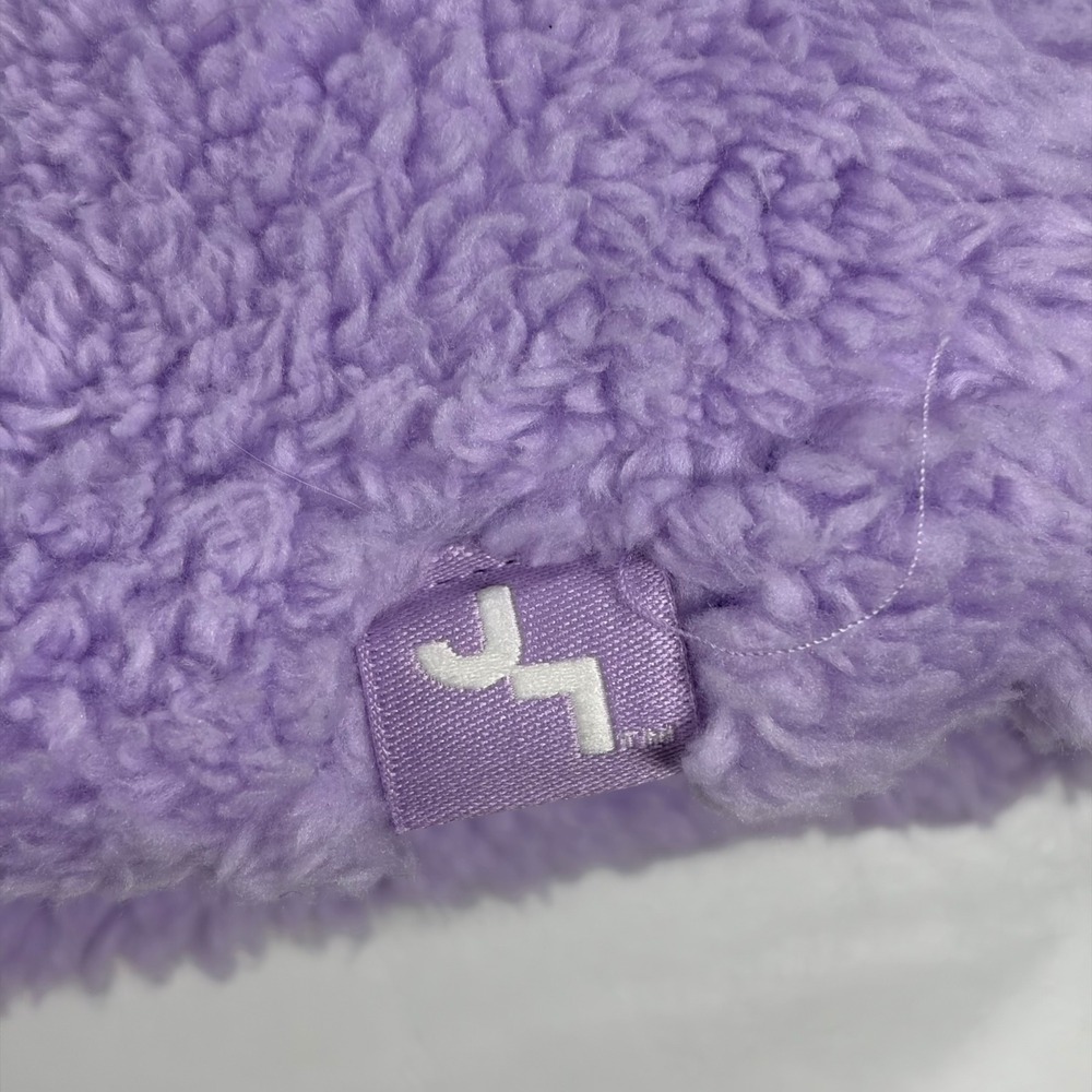JoyLab Womens Mixed Media Sherpa Fleece Puffer Vest Purple Large New Winter Chic - Picture 4 of 13